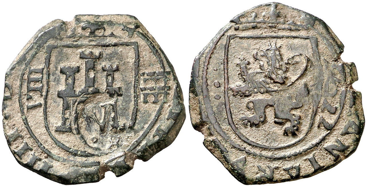 8 maravedis 1622 Segovia con resello S 0388