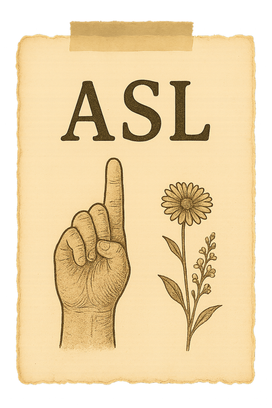 ASL vintage title art