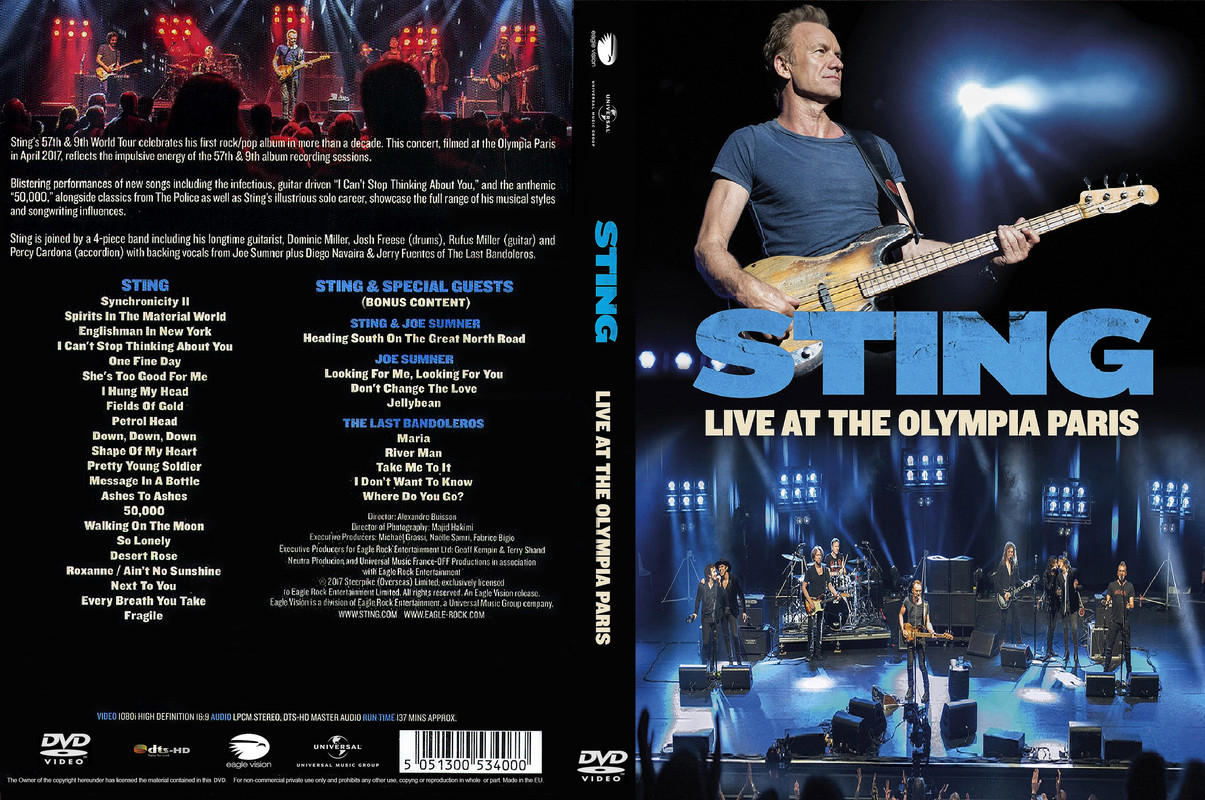 Sting - Live At The Olympia Paris  (2017)