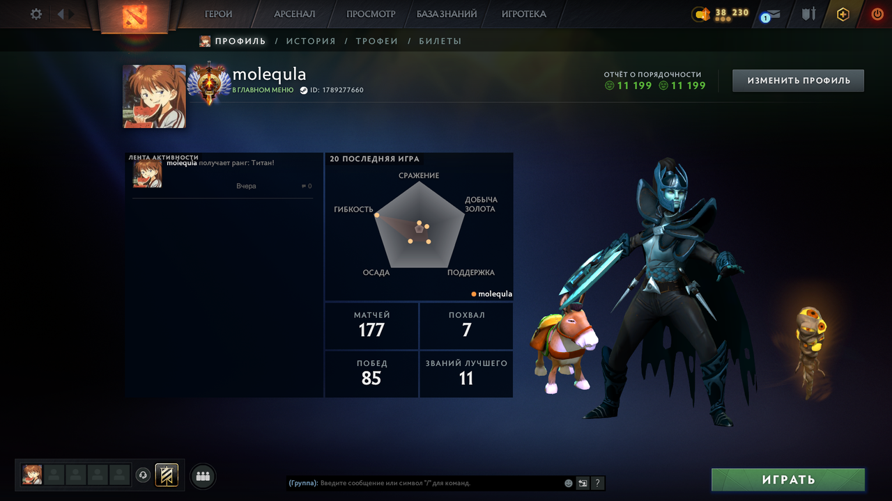 Dota 2 Account  MMR