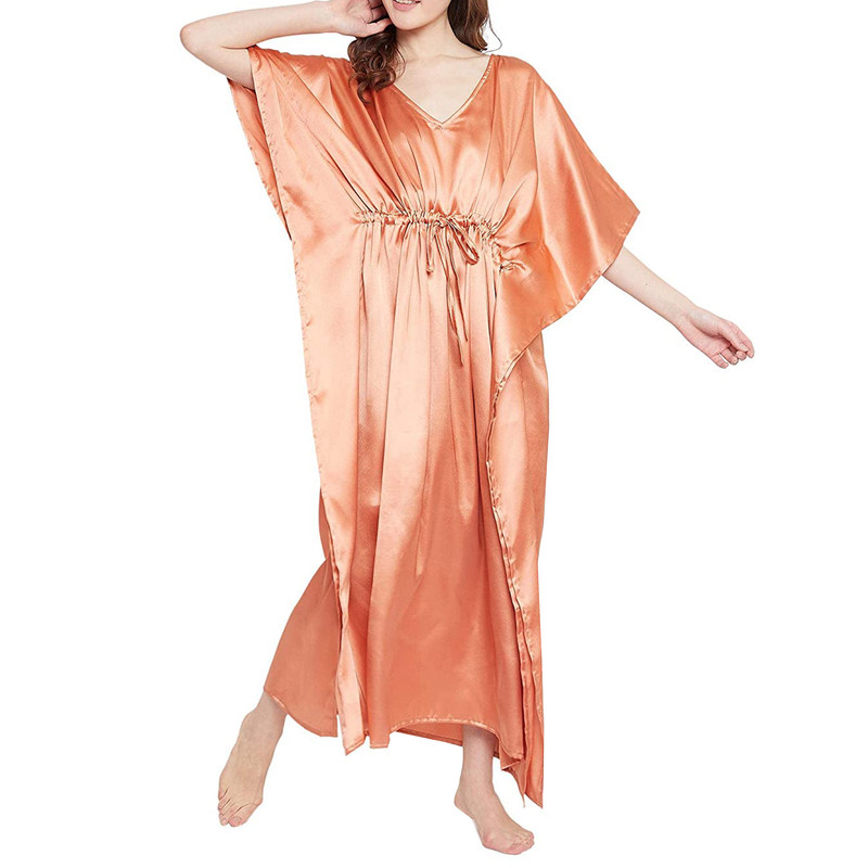 Women Satin Silk Nightdress Lingerie Sleepwear Nightgown Maxi Robe Loungewear - Picture 84 of 125