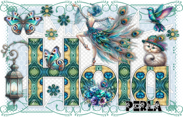 Hola Plumas Reales perla