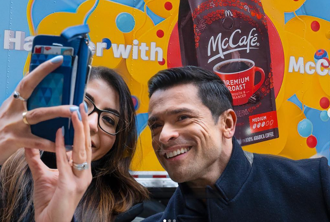 Experiential marketing photography for McCafe pop-up event in downtown Chicago