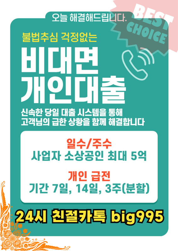 개인돈 급전 일수 대출
