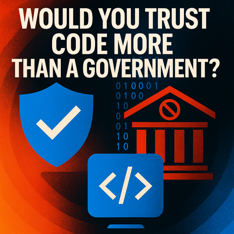 Would you trust code more than a government?