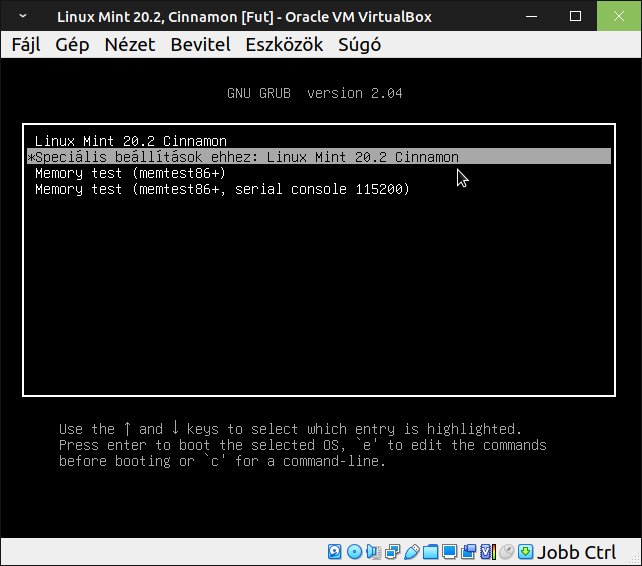 GRUB Recovery - Hibajavítás (sudo) _01