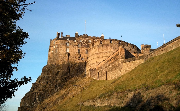 Kastil Edinburgh, Skotlandia.