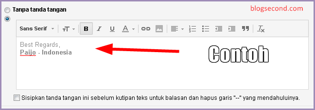 Membuat Tanda Tangan Otomatis di GMail