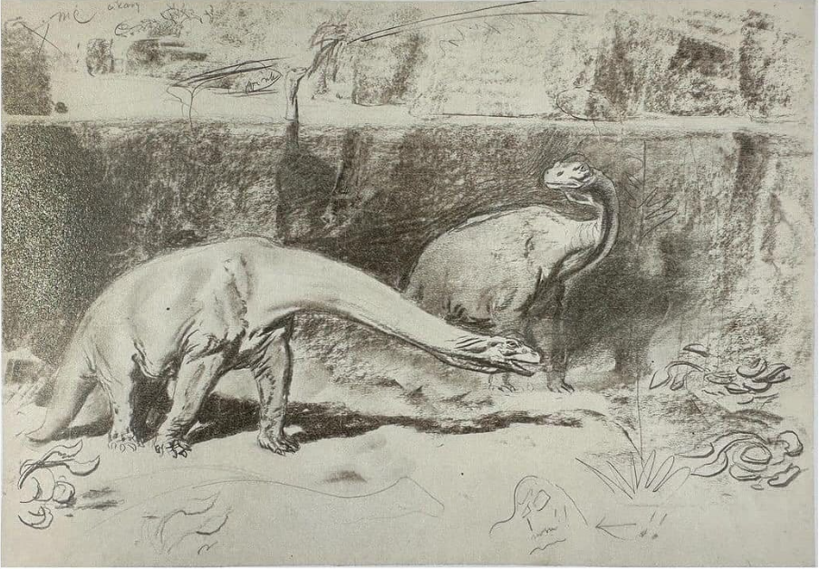 A early draft of the painting