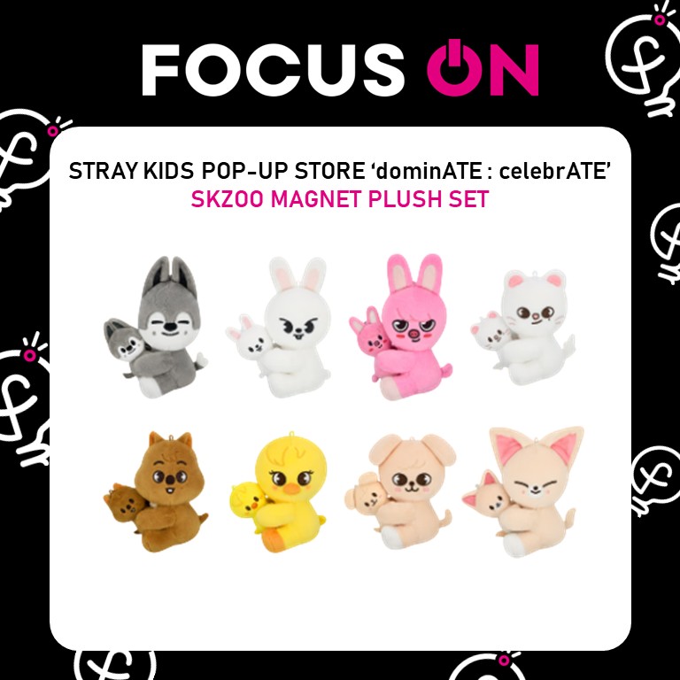 Stray Kids アンコン POPUP SKZOO マグネット ぬい コンプ IN STOCK] Stray Kids dominATE Pop-Up official Merch SKZOO MAGNET