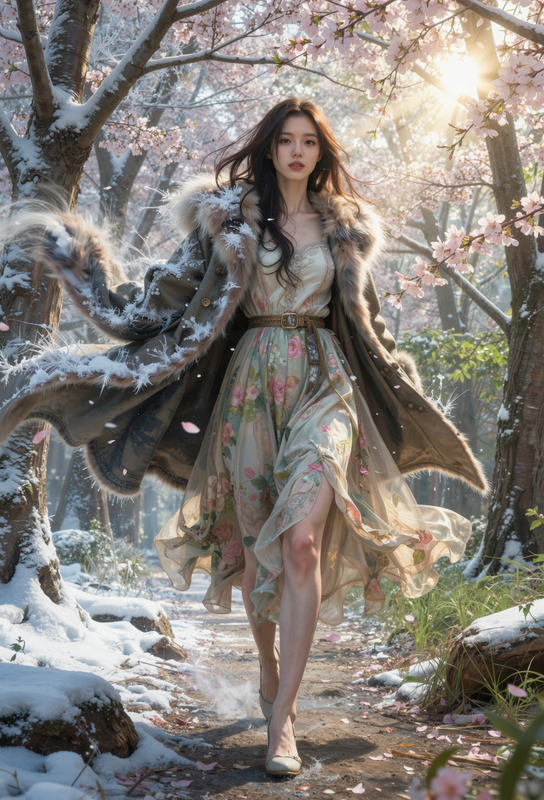 Winter s Last Breath Spring s First Bloom