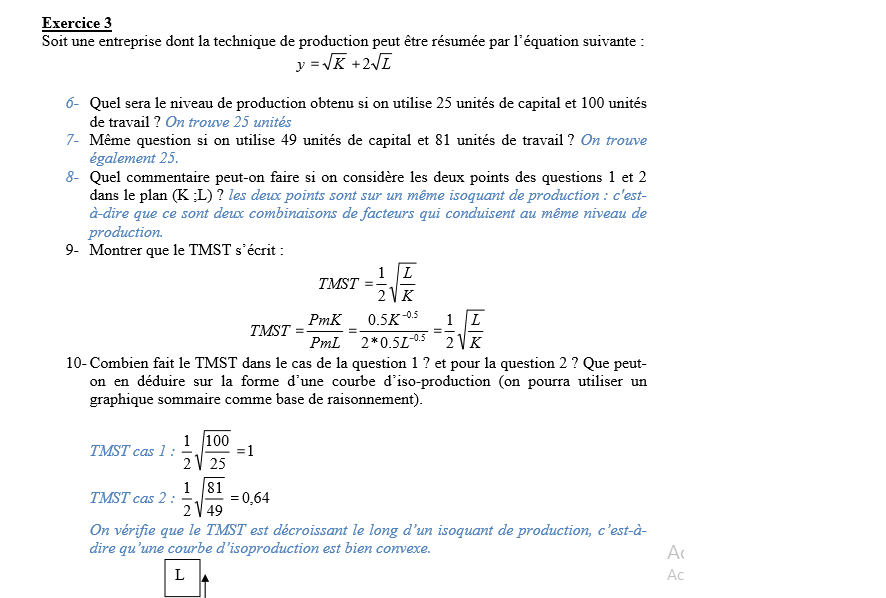 Cours microéconomie complet et exercices