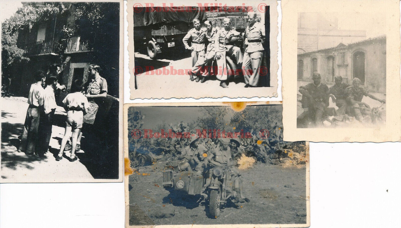 C259 Italien Sizilien 1943 BMW Zündapp Motorrad Fallschirm-Panzer-Div. HG italy