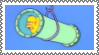 Homer in pipe