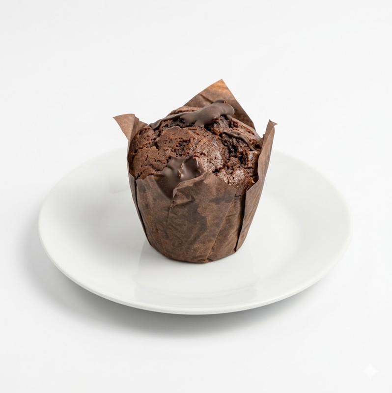 muffin artesano de chocolate