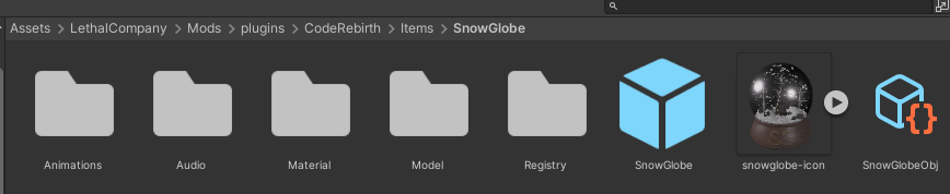Item Folder Structure