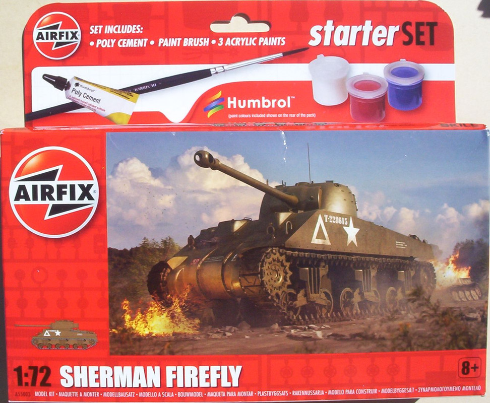 Airfix 72 A55003 Sherman Firefly Starter Set