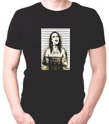 Camiseta Caras Maus Procurado Suspeito Marilyn Manson