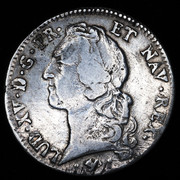 1 Escudo "au bandeau". Luis XV de Francia. Bayona 1761. PAS7593
