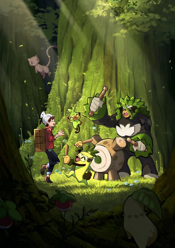 victor-grookey-chikorita-mew-bounsweet-a