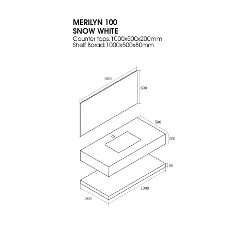 Σετ Πάγκου Merilyn 100 - Image 3