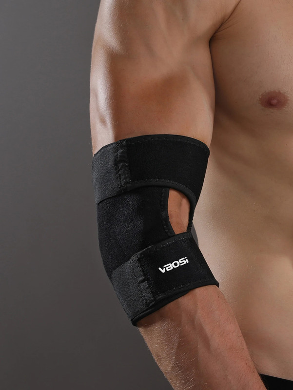 Neoprene Elbow Brace Support Wrap for Arthritis Tendonitis Pain Relief Back View