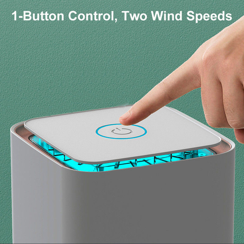 Mini Air Purifier with Essential Oil Diffuser White