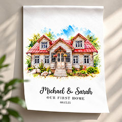 Watercolor House Portrait thumbnail