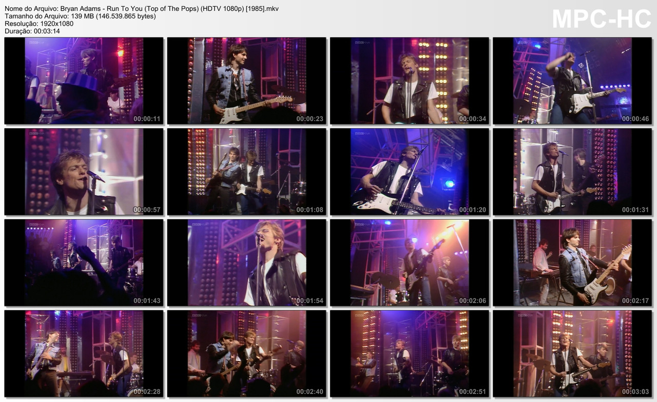 Bryan Adams - Run To You (Top of The Pops) (HDTV 1080p) [21.02.1985]
