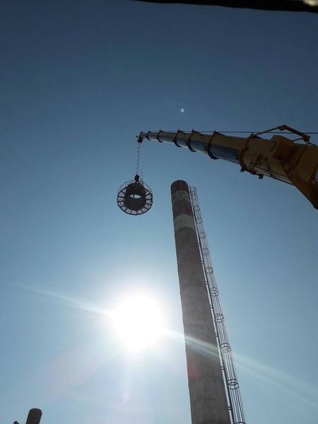 Демонтаж трубы дымоудаления 45 м — результат после работ