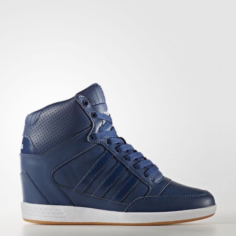 navy blue adidas high tops