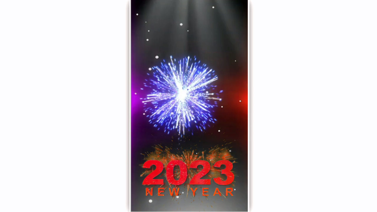 Happy new year template video background