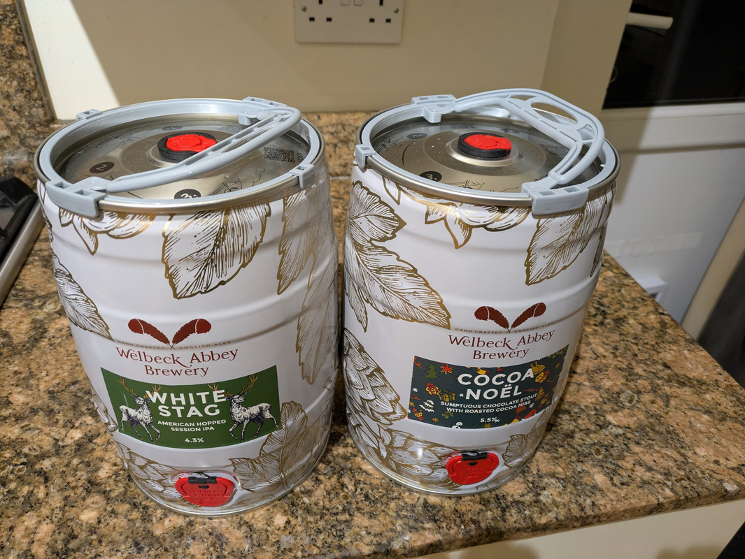 christmas beer kegs