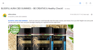Blissful Aura CBD Gummies Customer Reviews and Shark Tank Scam 26 Blissful Aura CBD Gummies fake promotion on Google groups