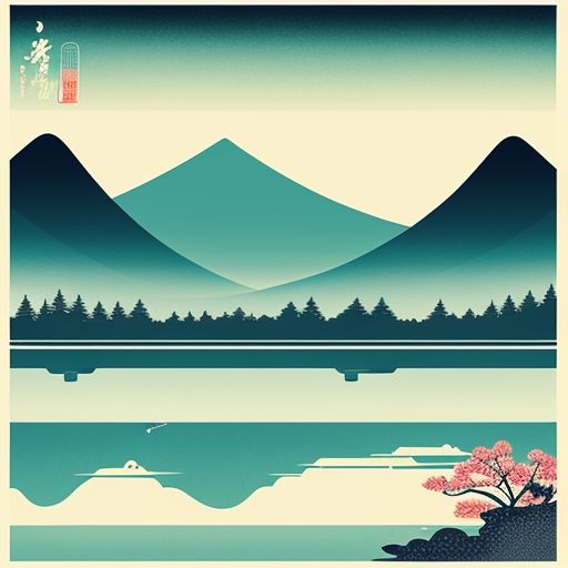 Painting-of-a-lake-with-trees-44