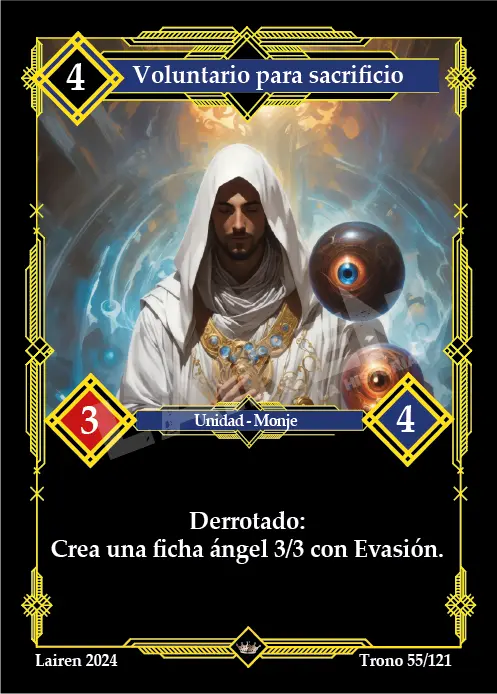 VOLUNTARIO PARA SACRIFICIO