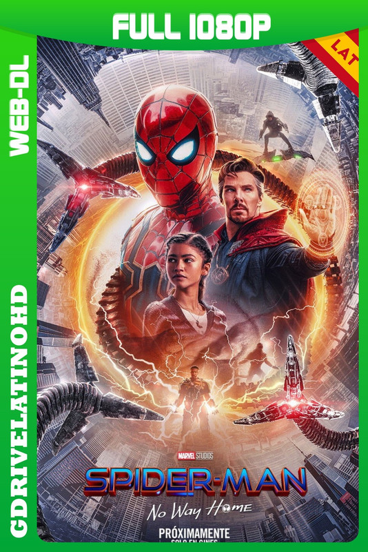 Spider-Man: Sin camino a casa (2021) EXTENDED IMAX WEB-DL 1080p Latino-Inglés