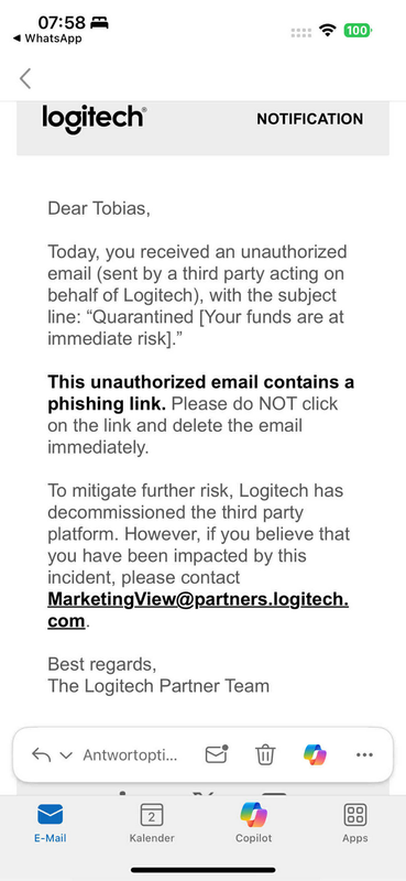 Logitech information about hack