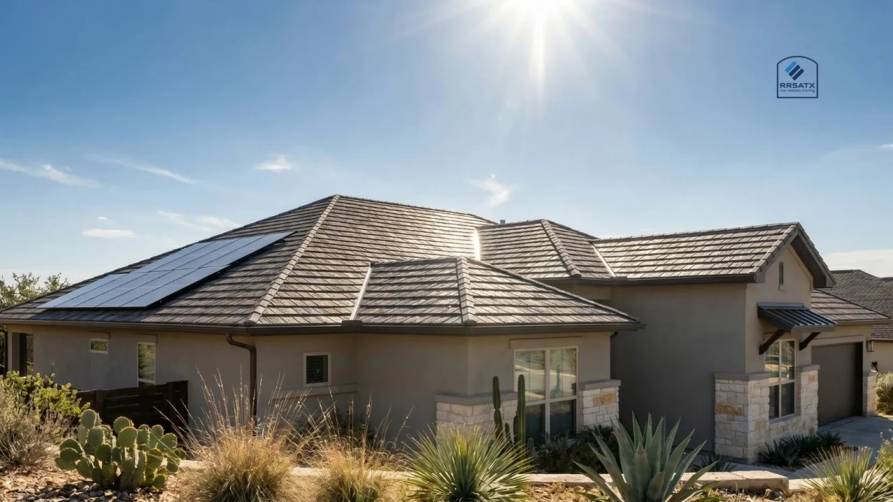 Stone-coated steel roof energy performance San Antonio