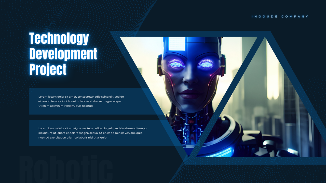 Blue Dynamic Futuristic Robotic Presentation