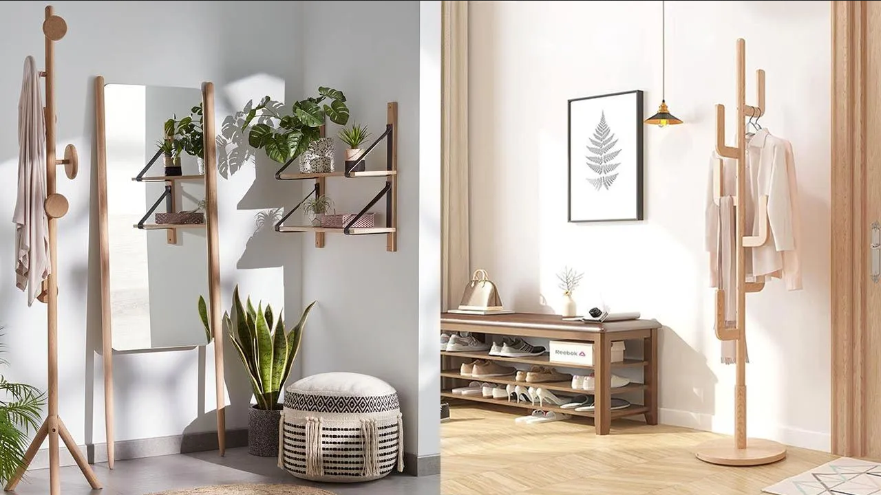 Ideas para decorar con percheros, para colgar tus chaquetas de invierno