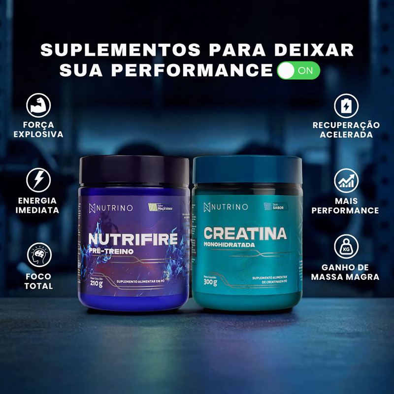 Como usar Kit Creatina + Pré-Treino