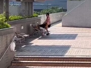 quay lén em gái bú cặc người yêu ngoài đường