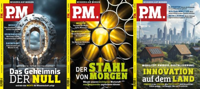 Cover: P M  Wissensmagazin No 02, 03, 04 Februar, März, April 2024