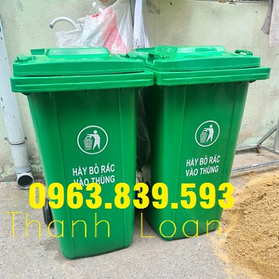 Thùng rác nhựa 240lit màu xanh lá giảm giá rẻ quận 8 - lh 0963 839 593 Ms.Loan Thung-rac-hdpe-240lit-1