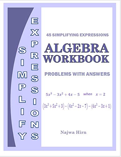 Algebra Workbook Simplifying Expressions