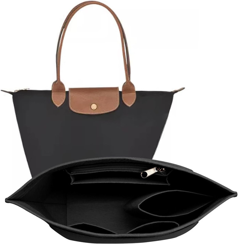LOUKAYCCI Felt Organiser Insert for Longchamp Le Pliage L Bag