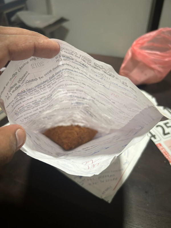 Rare coincidence of an old exam paper returning as a food wrapper 2026