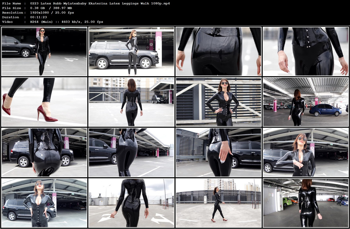 0223 Latex Rubb Mylatexbaby Ekaterina Latex Leggings Walk 1080p.mp4