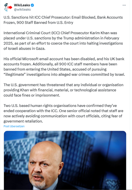 WikiLeaks zu Kontosperre von Karim Khan